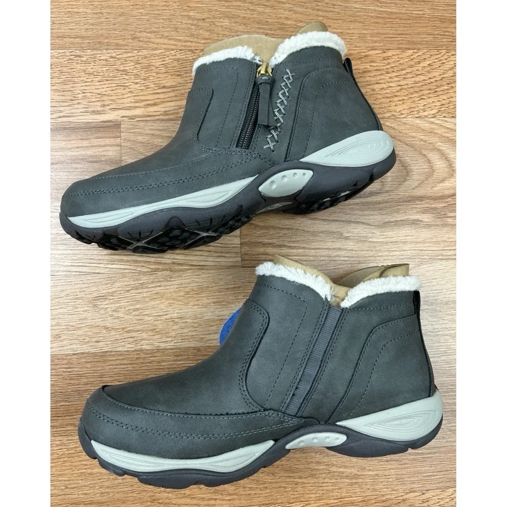 Easy Spirit Epic 3 Cold Weather Booties in Gray, Women's Size 8 WIDE NEW